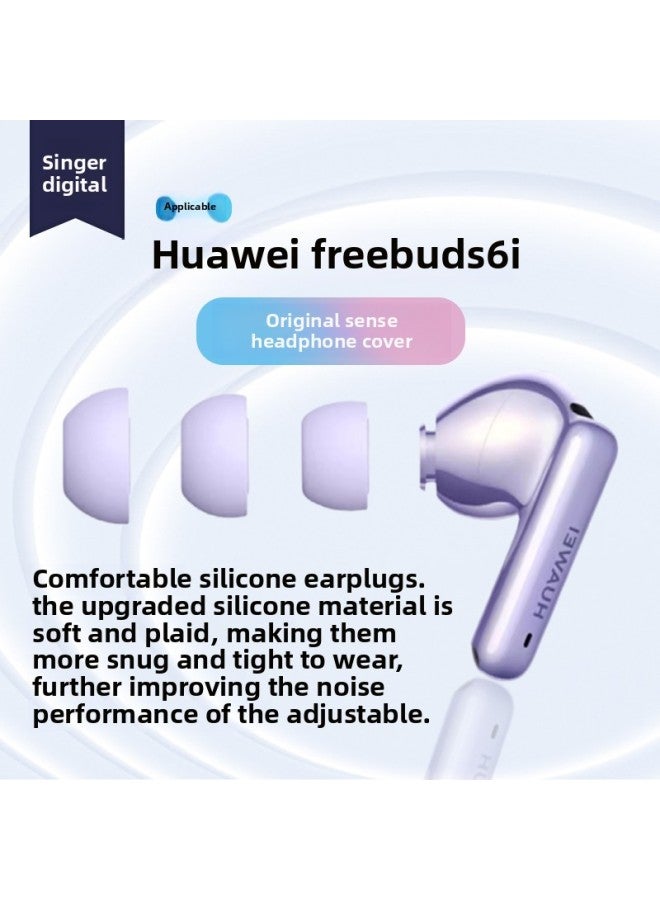 For HuaweiFreeBuds 6i Bluetooth Headset FreeBuds 6i In-Ear Earplugs Ear Cap Silicone Cover-Color:●■Filter Model [black Medium Size 2 Pairs] Comes With Storage Box■●-Model:● ■ For HuaweiFreebuds 6i ■ ●  - Image 2