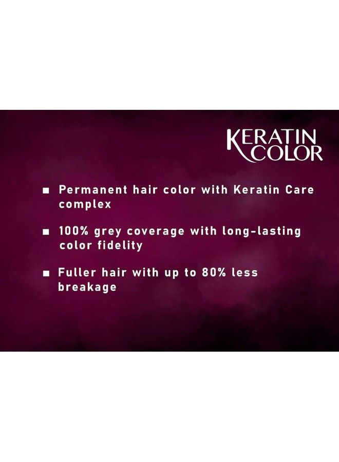 Schwarzkopf Keratin Color Permanent Hair Color Cream 4.3 Red Velvet Brown - Image 3