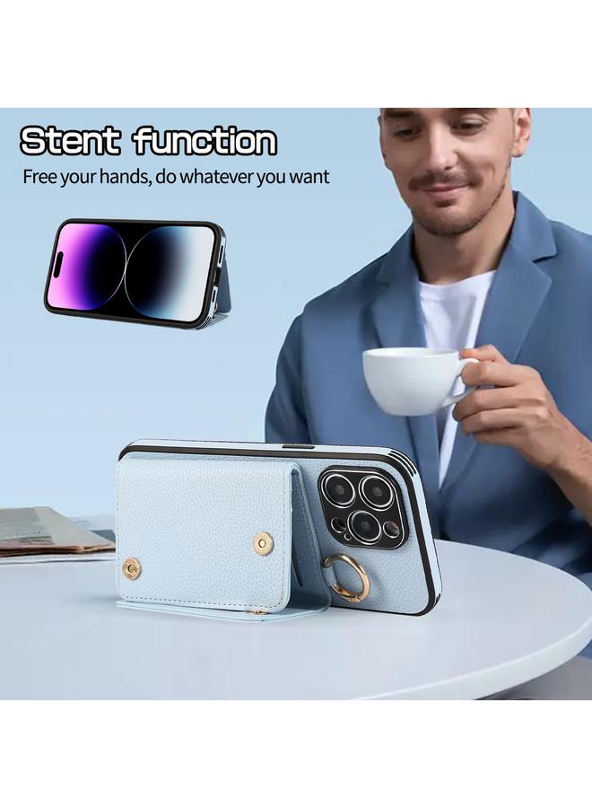 Zaboon Case For iPhone 13 Pro Crossbody Ring Wallet Leather Back Cover Phone Case - Image 5