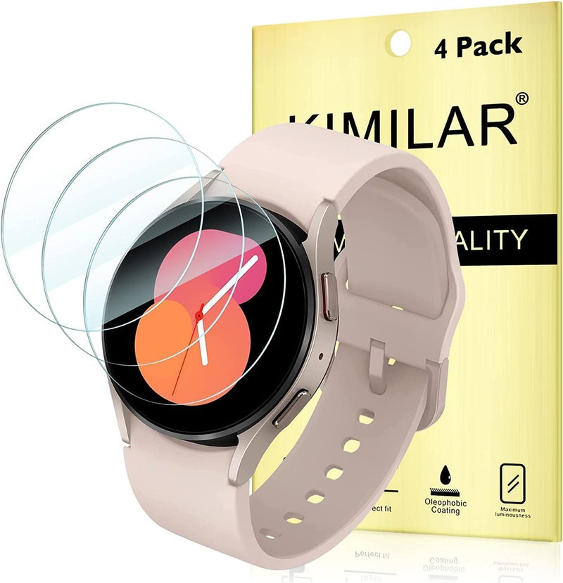 AWH Samsung Galaxy Watch 4 / 5 46mm 4-Pack Waterproof Tempered Glass Screen Protector - Image 1