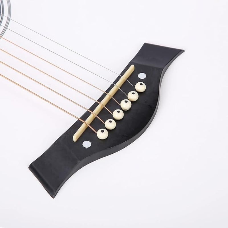 MegArya 38 Inch White Acoustic Guitar with Bag - Perfect for Beginners and Adults - Image 5