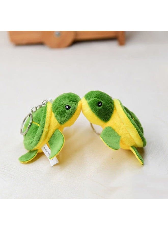 BWESOO Green Turtle Stuffed Keychain Mini Sea Turtle Animal Plush Keychain Turtle Adorable Cute Stuffed Animal Party Decorations Bag Accessories Birthday Beach Ocean Supplies for Adults for Birthday Gift - Image 4
