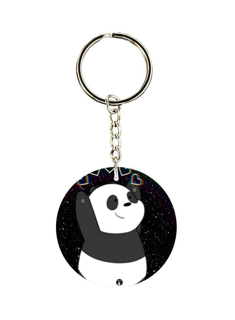 Panda Printed Keychain