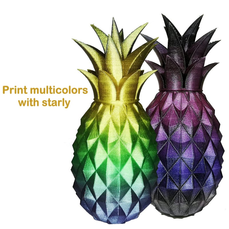 Stronghero3D Rainbow Filament,Multi Color,Chameleon Galaxy,Net Weight 1kg(2.2lbs) Accuracy +/-0.05mm for ender3 Cr10 (Chameleon Galaxy Rainbow) - Image 4