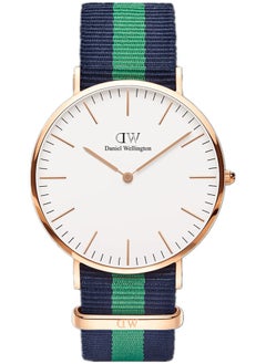 Classic Warwick Eggshell White Round Watch for Men 40mm Dial with Blue and Green Fabric Strap DW00100005 - pzsku/ZB068BFCCDB71FA60A445Z/45/_/1734618673/6b72c367-440c-43d2-b429-1a910e479758