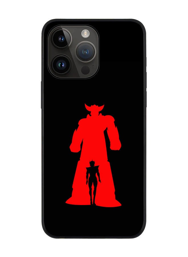 Stylizedd Rugged Black edge case for Apple iPhone 14 Pro Max Slim fit Soft Case Flexible Rubber Edges Anti Drop TPU Gel Thin Cover - Grendizer (Black) - Image 1