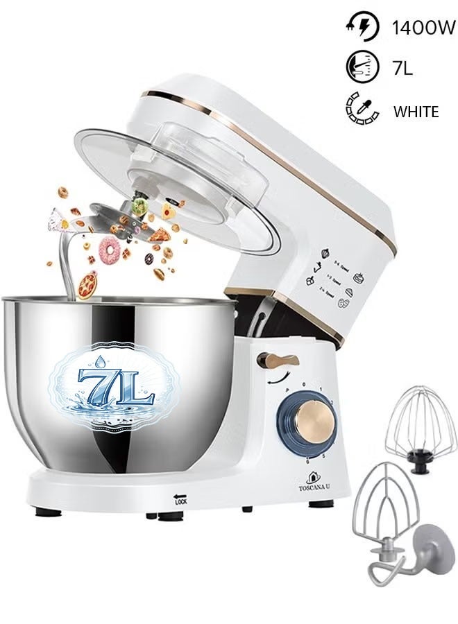 توسكانا يو عجانة كهربائية توسكانا يو 7 لتر 1400 وات بغطاء وإضاءة اي دي - Image 1