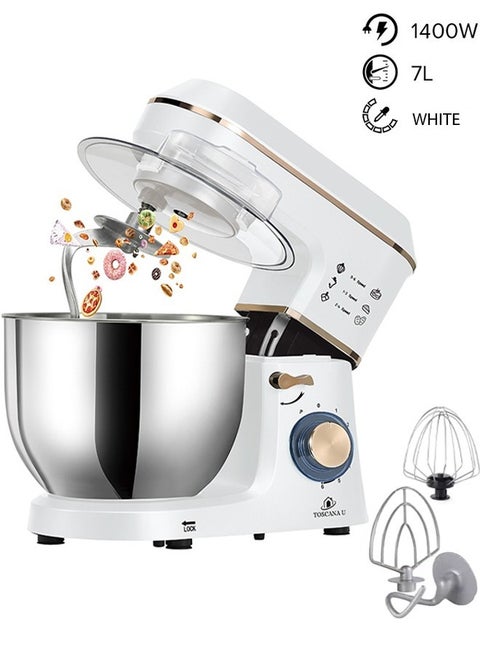 Electric Mixer Toscana U, 7L, 1400W, with Lid and LED Light