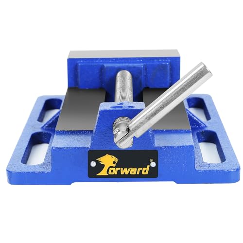 Forward Q194A 4 Inch Drill Press Vise Portable Bench Vise with Slotted Base, 4" Jaw Width - Image 2
