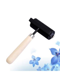 EXCEART Roller 3Inch Hard Rubber Brayer Roller Wooden Handle Ink Roller For Printing Scrapbooks Wallpapers Stamping  - Image 3