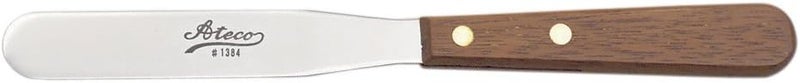 Ateco 1384 Straight Spatula, Stainless Steel, Wood Daily universal pick - Image 2