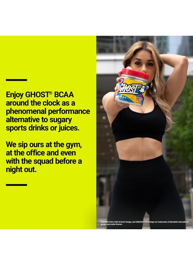 Ghost - Bcaa Amino Acids Sour Patch Kids Blue Raspberry 30 Servings Sugarfree Intra & Post Workout Powder & Recovery Drink 7G Bcaa Supports Muscle Growth & Endurance Soy & Glutenfree Vegan - Image 1