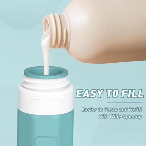 Redfly Travel Bottles for Toiletries, 3oz Tsa Approved Travel Size Containers, BPA Free Leak Proof Squeezable Containers for Toiletries, Silicone Refillable Essentials for Shampoo Conditioner Mix - Image 2