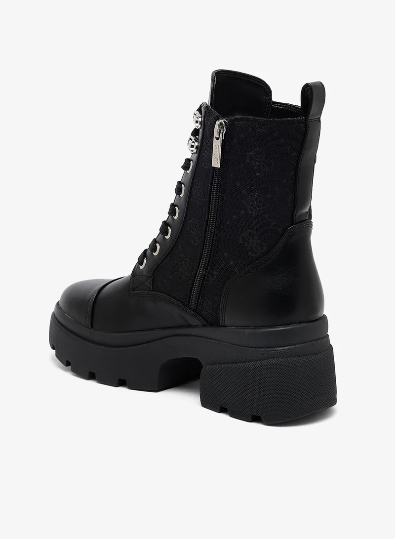 GUESS Yarini platform military boots