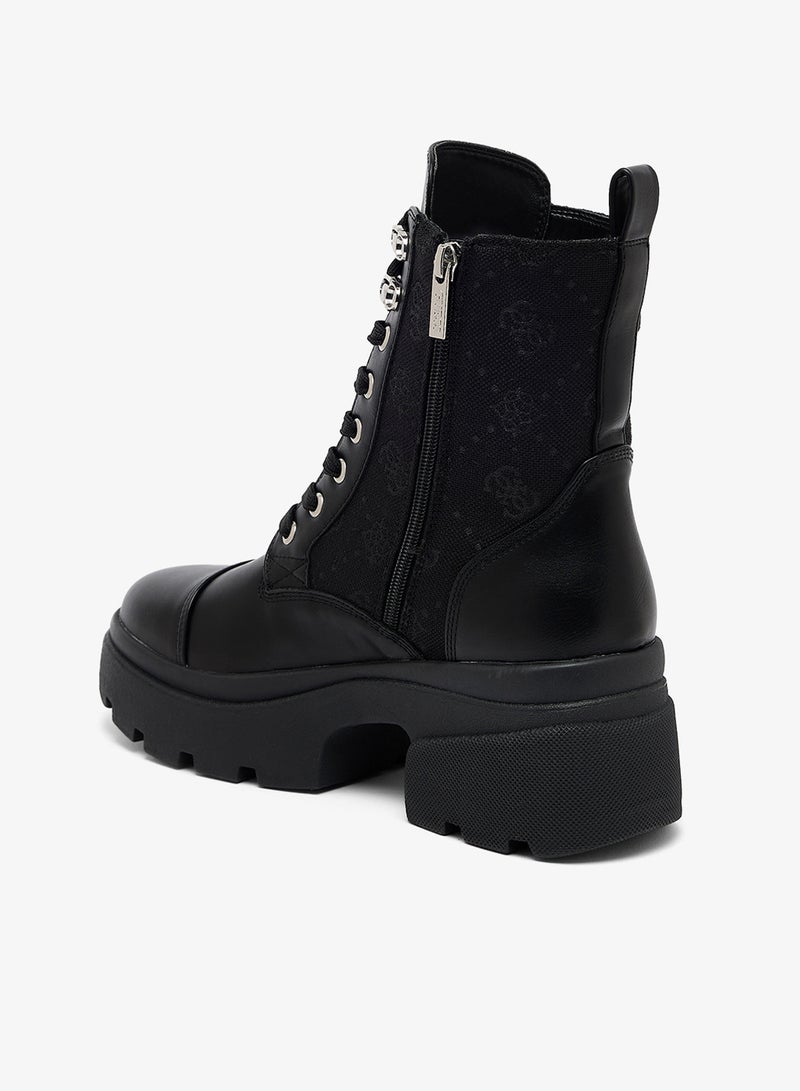 GUESS Yarini platform military boots - Image 3