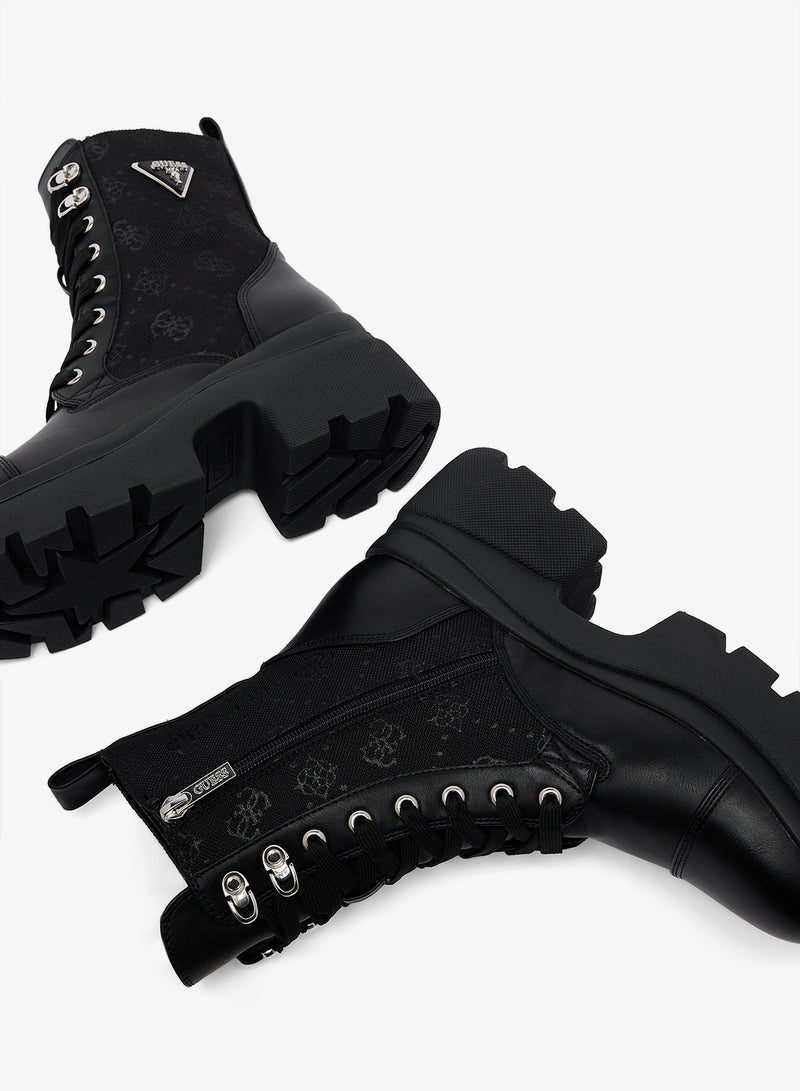 GUESS Yarini platform military boots - Image 4