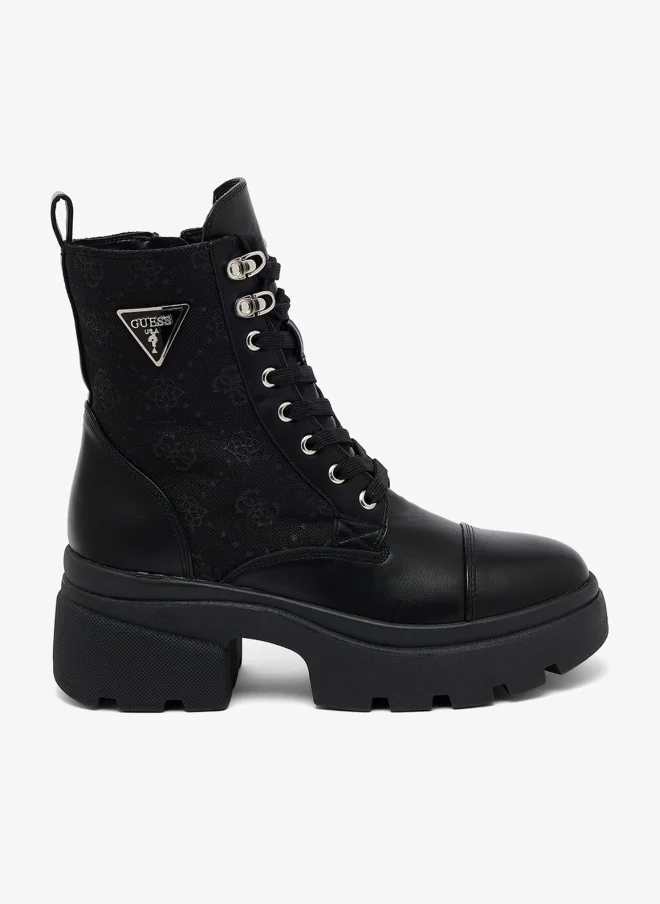 GUESS Yarini platform military boots