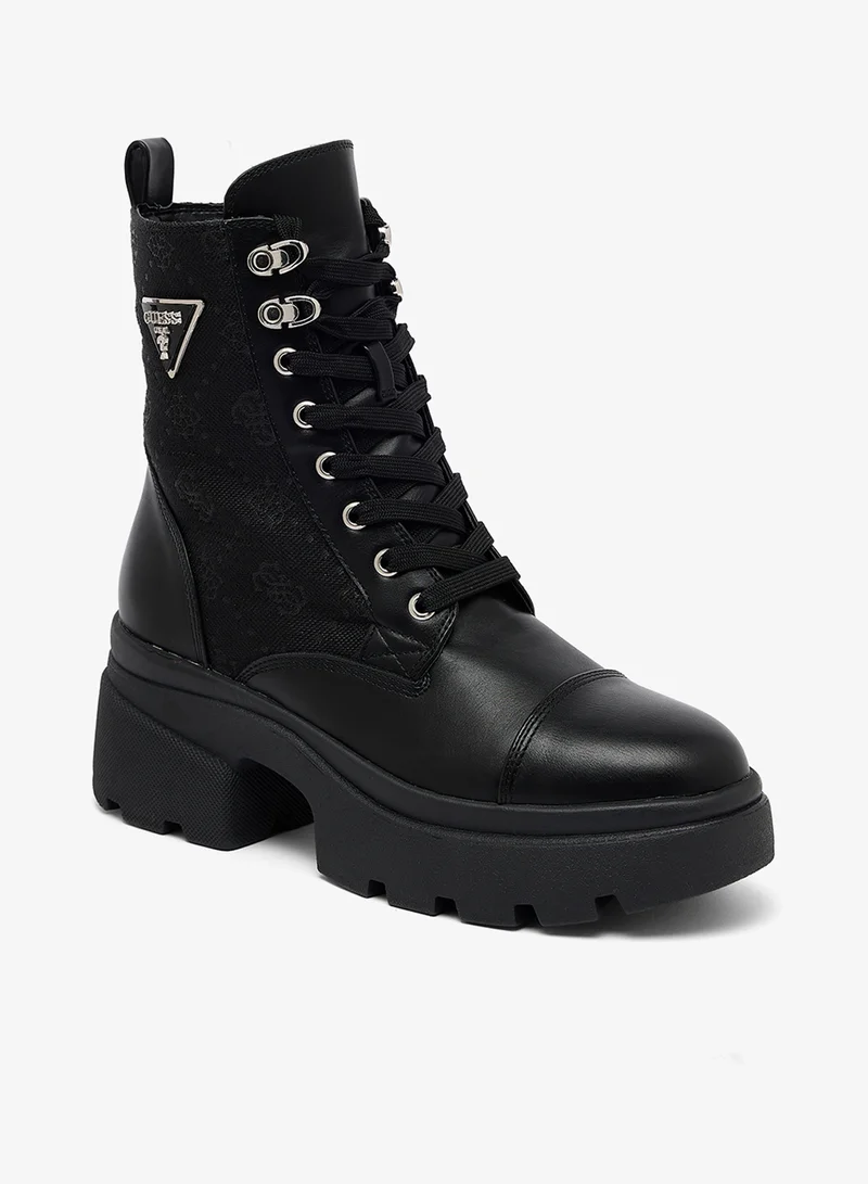 GUESS Yarini platform military boots
