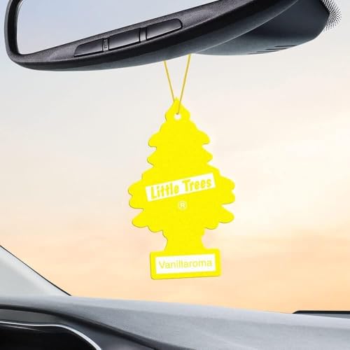 Little Trees Vanillaroma Air Freshener (Pack of 3) | Warm Vanilla Fragrance | Iconic Tree Hanging Design | For Car, Home, Wardrobe | Imported from USA - Image 4