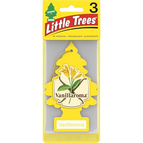 Little Trees Vanillaroma Air Freshener (Pack of 3) | Warm Vanilla Fragrance | Iconic Tree Hanging Design | For Car, Home, Wardrobe | Imported from USA - Image 2