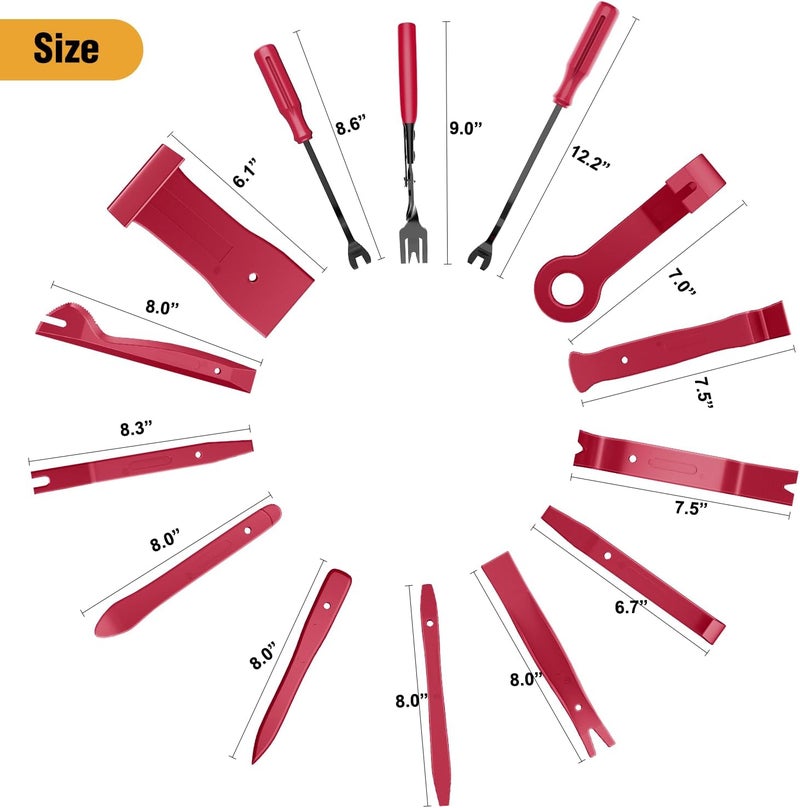GOOACC 330Pcs Trim Removal Tool Set with Auto Push Pin Bumper Retainer Clips and Pry Tools - Image 2