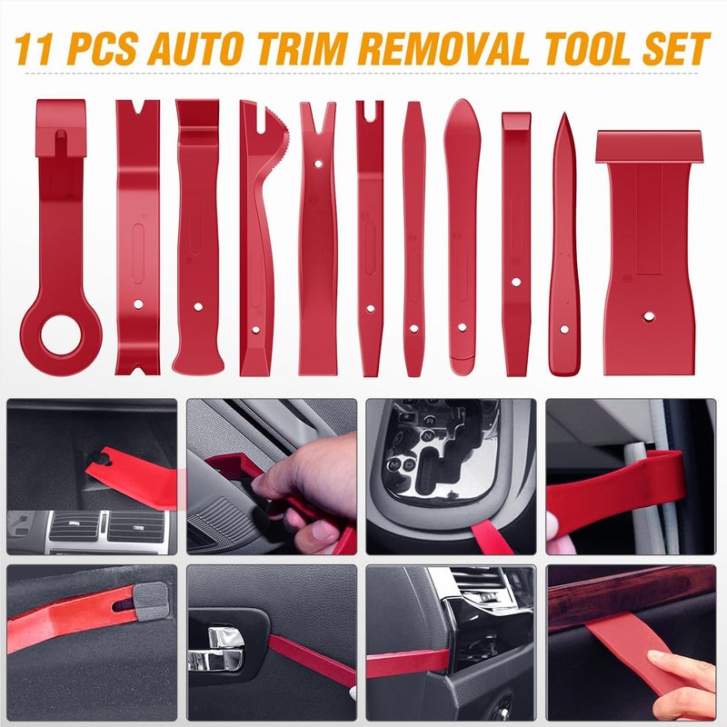 GOOACC 330Pcs Trim Removal Tool Set with Auto Push Pin Bumper Retainer Clips and Pry Tools - Image 4