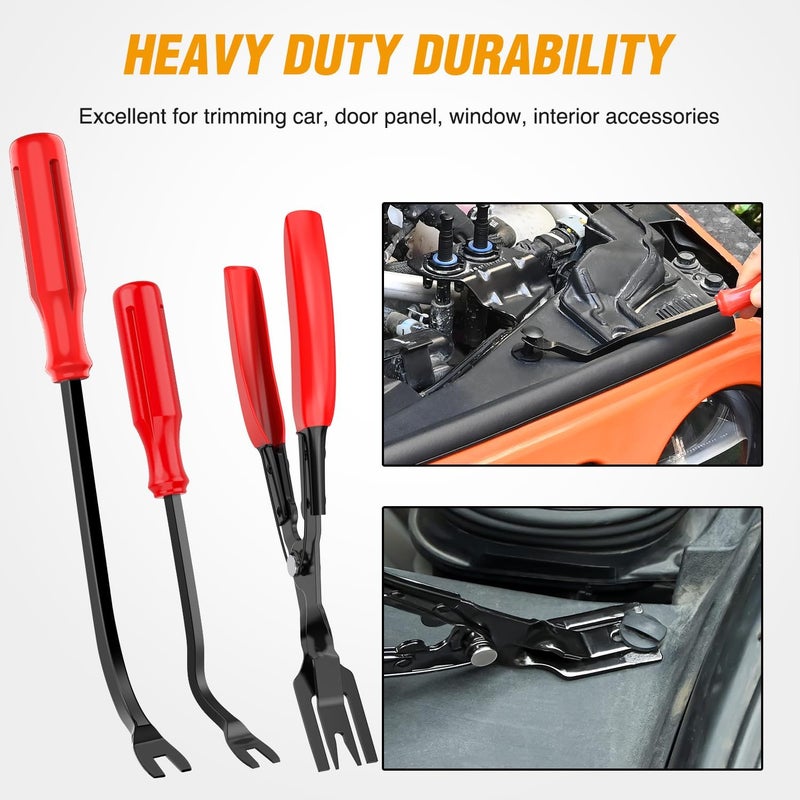 GOOACC 330Pcs Trim Removal Tool Set with Auto Push Pin Bumper Retainer Clips and Pry Tools - Image 3