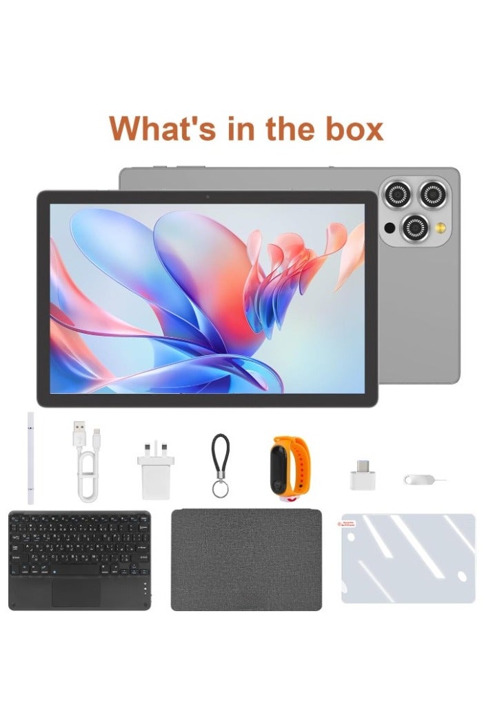 REBENUO CM10016plus Tablet 10.36 Inch , WIFI Android Tablet Pc with 8GB+1TB, 2K Screen Educational Tablet with keyboard and Pen CM10016plus Gray - Image 2