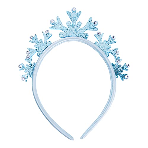LUV HER Frozen Princess Dress Up Accessory Set - 3 Pcs Jewelry Set - Blue Princess Elsa Tiara, Bracelet - Elsa Necklace - Birthday, Holiday Gifts For Girls - Toys Dress Up Kit - Ages 3+ - Image 2