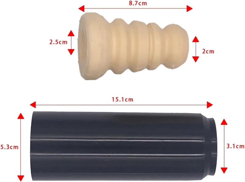 Wivplex Car Rear Shock Absorber Buffer Rubber Boot Set - Image 2
