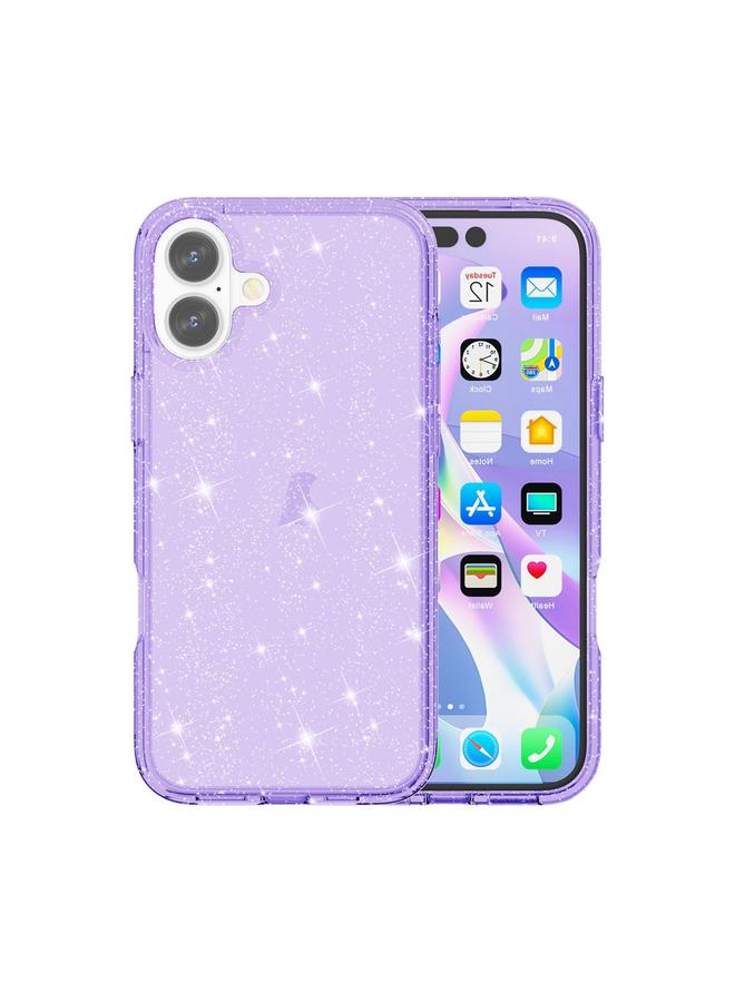 اس-توب جراب هاتف مقاوم للصدمات لهاتف iPhone 16 Terminator Glitter Powder - Image 1