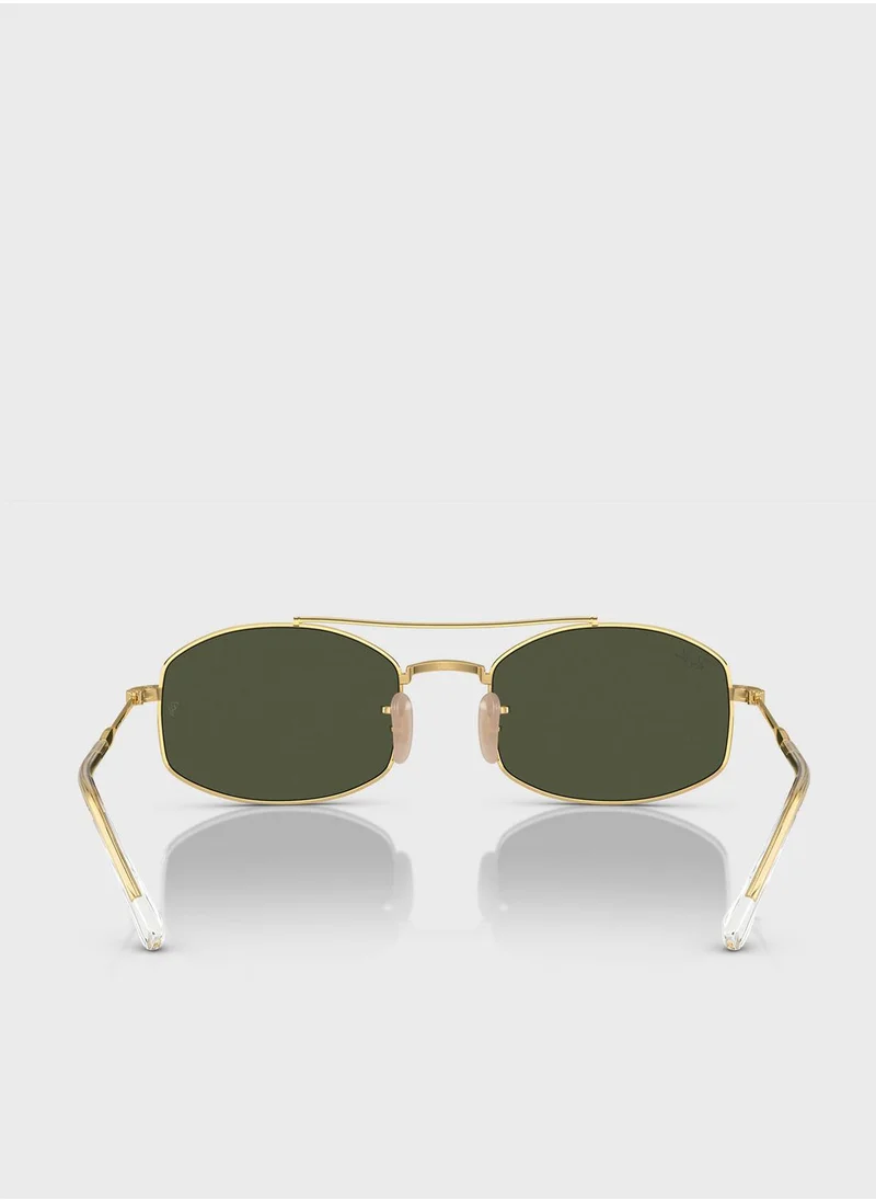 Ray-Ban 0Rb3719 Oval Sunglasses