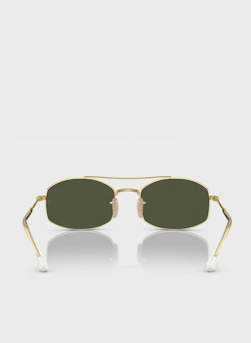 Ray-Ban 0Rb3719 Oval Sunglasses