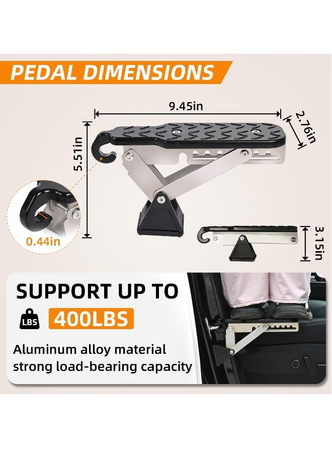 Generic Adjustable Car Door Step, Stand Pedal for Door Latch, Roof Access Door Step for Car, Supports Both Feet, Roof Rack Accessories for SUVs and Vehicles  - Image 2