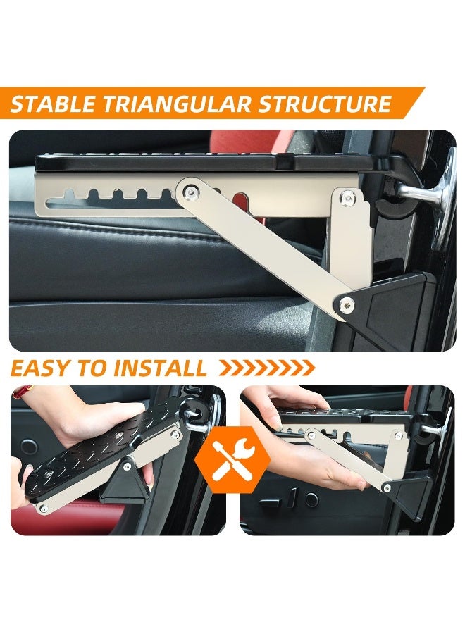 Generic Adjustable Car Door Step, Stand Pedal for Door Latch, Roof Access Door Step for Car, Supports Both Feet, Roof Rack Accessories for SUVs and Vehicles  - Image 5