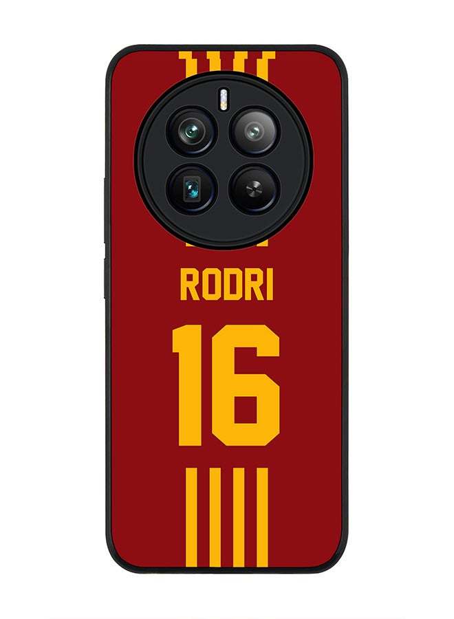 Stylizedd Rugged Black edge case for Realme 12 Pro / Realme 12 Pro Plus 5G, Slim fit Flexible Cover -  Football Team - Spain , Player Name - Rodri - Image 1