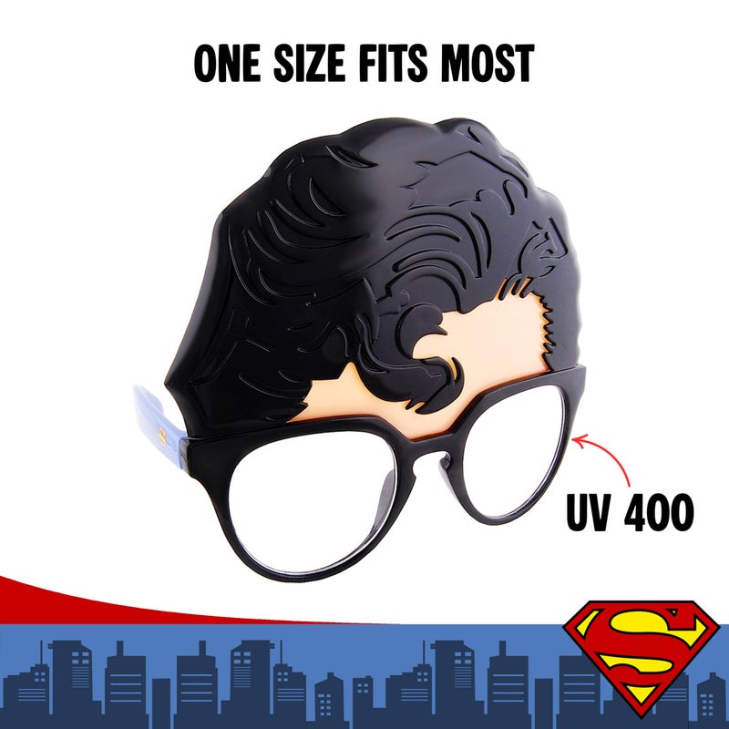 Sun-Staches Clark Kent Costume Glasses | DC Comics Superman Accessory | UV 400 | One Size Fits Most - Image 2