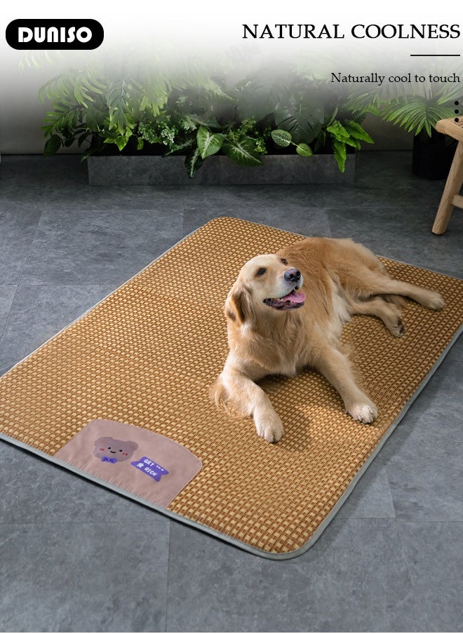 DUNISO Pet Cooling Bed, Washable Cooling Pets, Dog Cooling Mat with Breathable and Comfortable Oxford, Summer Pet Ice Pad Bed with Fast Moisture Wicking, Pet Cooling Mats for Small Cats Dogs, 60x50cm  - Image 3