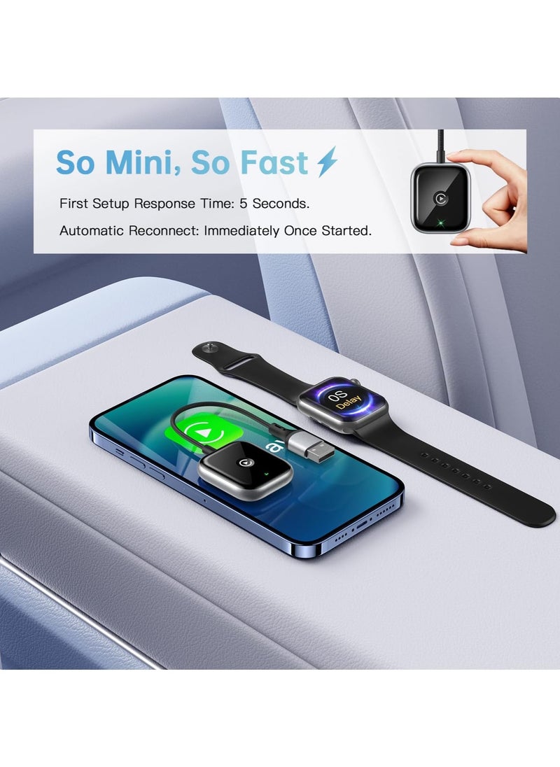 Generic - Wireless Carplay Adapter & Android Auto Wireless Adapter, 2 in 1 Plug and Play Car Play for OEM Wired Compatible with iPhone iOS 12+/Android 11+, Stable Control & No Delay (C1) - Image 1