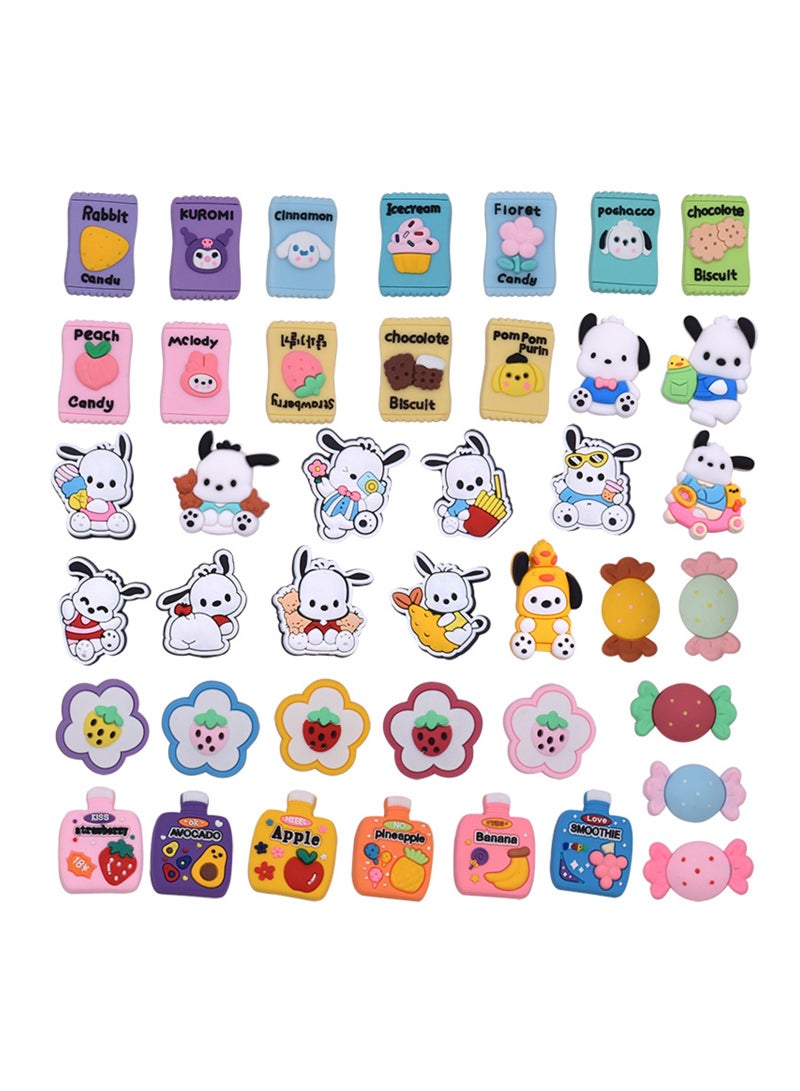 SOLARAE 41 Pcs Shoe Decoration Charms for Clogs Sandals, Lovely Sanrio Shoe Accessories Charms for Girls Party Favors Gifts - Image 1