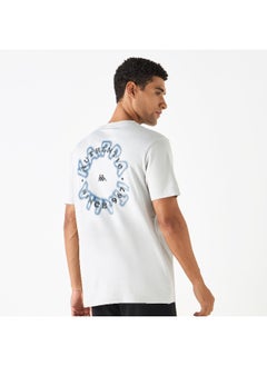 Kappa Kappa Logo Print Crew Neck T-shirt with Short Sleeves  - Image 4