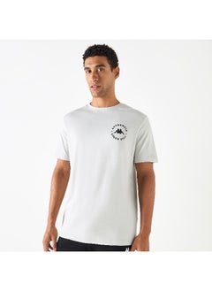 Kappa Kappa Logo Print Crew Neck T-shirt with Short Sleeves  - Image 3