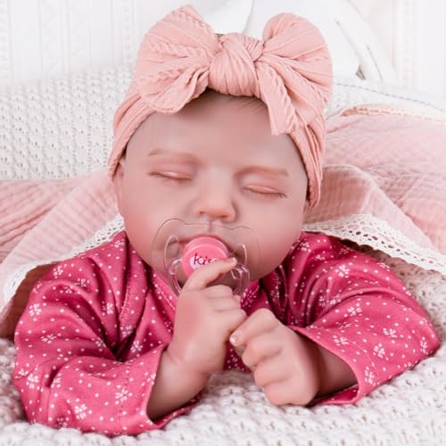 Aori Reborn Baby Dolls Girl 20Inch Realistic Real Life Baby Doll Newborn Lifelike Real Looking Baby Girl with Soft Body Great Gift Set for Kids Parentstobe Grandparents - Image 5