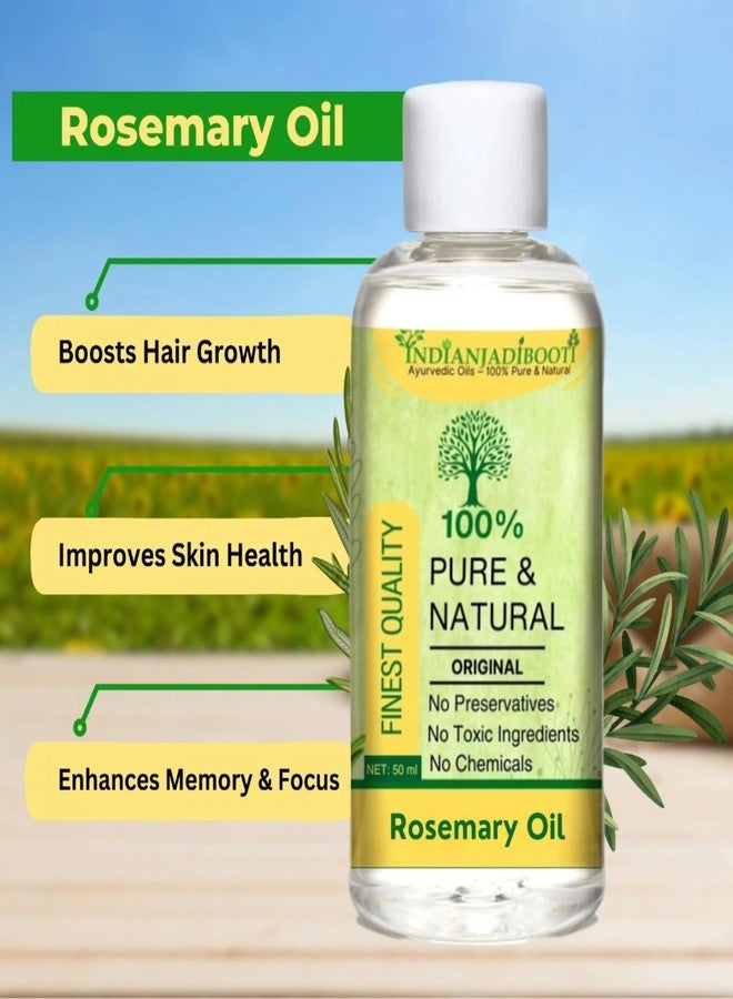 IndianJadiBooti زيت إكليل الجبل العطري من إنديان جادي بوتي - نقي وطبيعي 100% (Rosmarinus officinalis) | 100 مل - Image 3