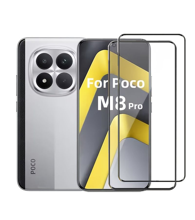 Tempered Glass 3D HD Curved Screen Protector Full Coverage for Xiaomi Poco M8 Pro - Image 2