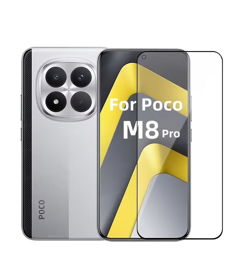 Tempered Glass 3D HD Curved Screen Protector Full Coverage for Xiaomi Poco M8 Pro - Image 4