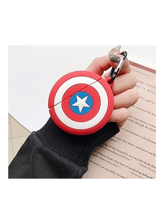 NIBEMINENT Protective Case Cover Compatible with New Apple AirPods 3rd Generation Red/White  - Image 4