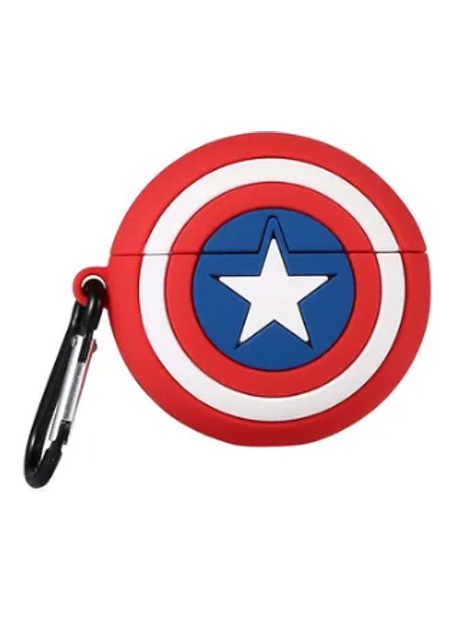 NIBEMINENT Protective Case Cover Compatible with New Apple AirPods 3rd Generation Red/White  - Image 2