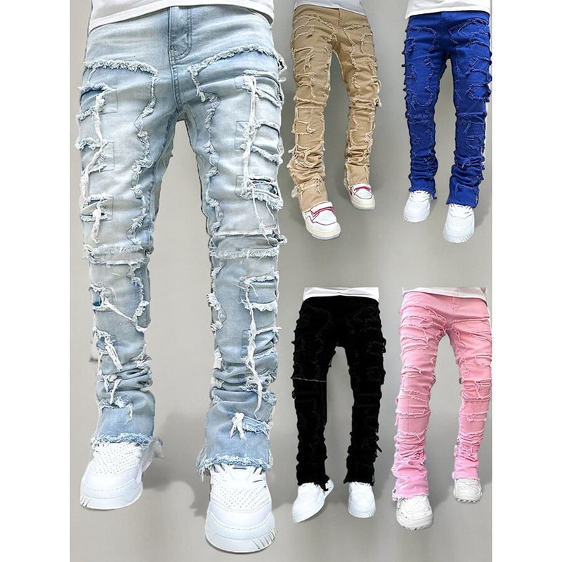 Unisex Casual Daily Denim Jeans - Image 2