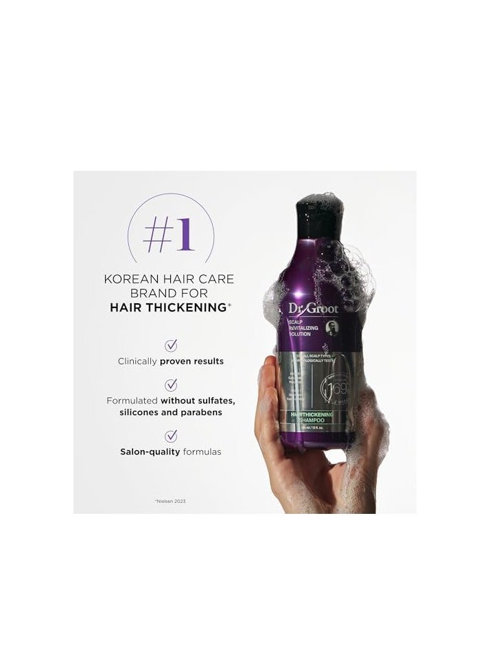 Dr.Groot - Dr. Groot Hair Thickening Shampoo, Korean Hair Care with Biotin, Rosemary Oil to help Volumize Thinning, Damaged Hair, Hydrate Hair and Scalp, Biotin Shampoo,Scalp Revitalizing Solution - Image 1